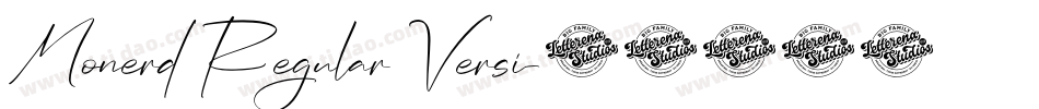 Monerd Regular Versi字体转换